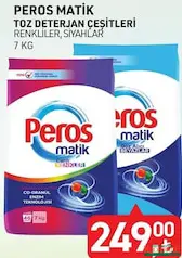 PEROS MATİK TOZ DETERJAN ÇEŞİTLERİ 7 KG PEROS MATİK TOZ DETERJAN ÇEŞİTLERİ 7 KG